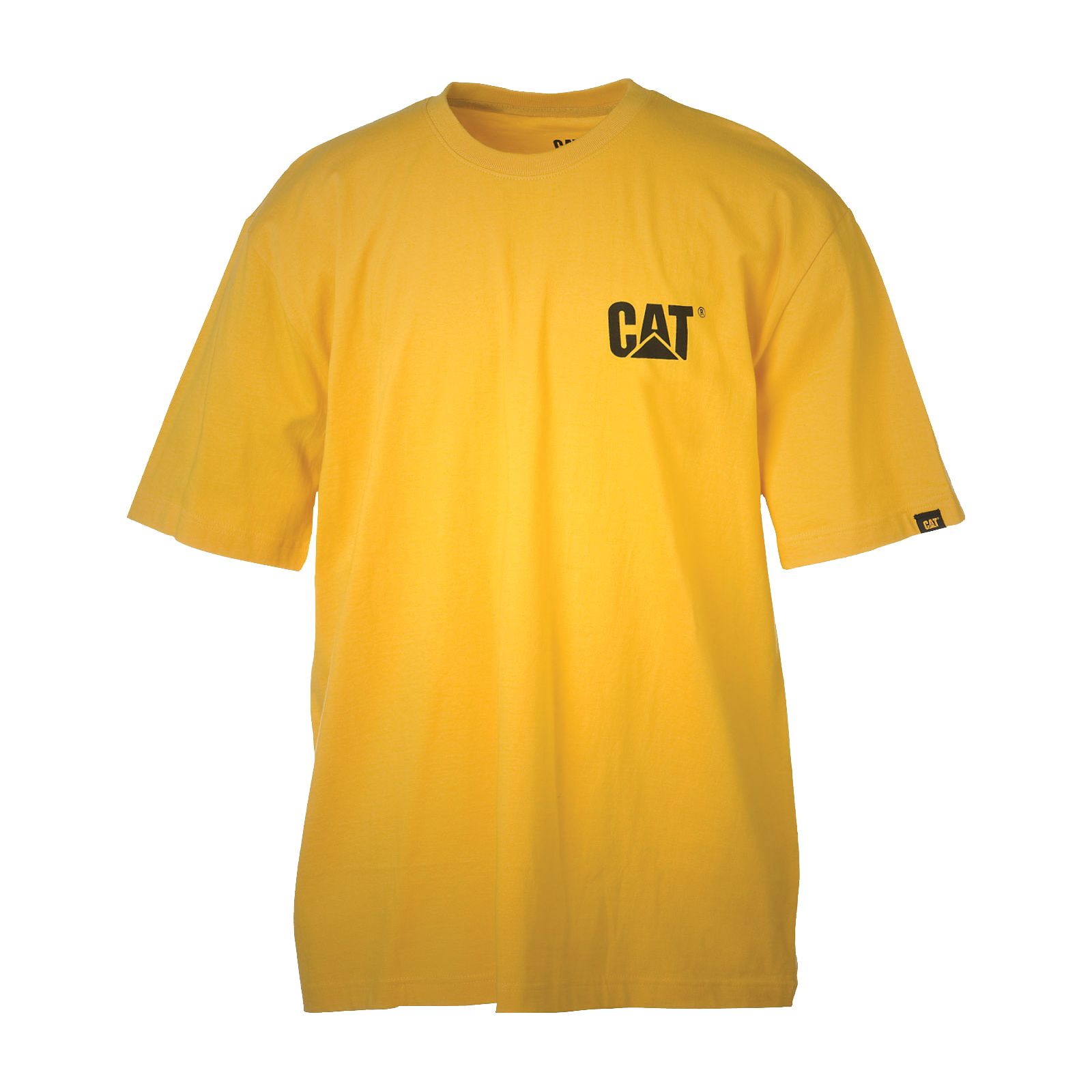 Caterpillar Trademark - Mens T-Shirts - Yellow - NZ (934RPNUOJ)